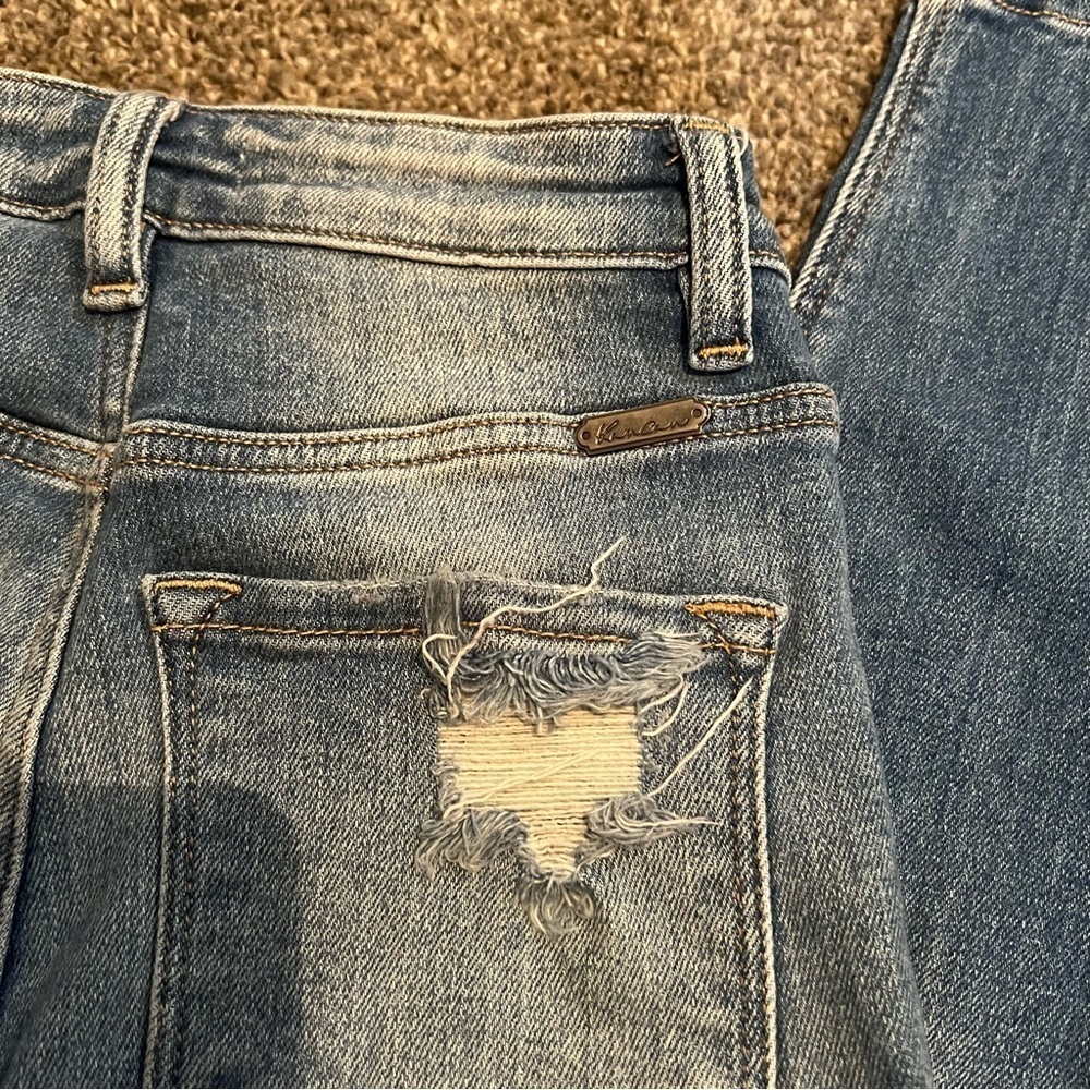 KanCan Signature Kurvy Ultra High waist Distressed Blue Jeans size 24 - Picture 3 of 6